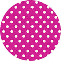 Charlo's Set of 4 Round Placemats Covers 14 Dia inch Dot Polka Pink