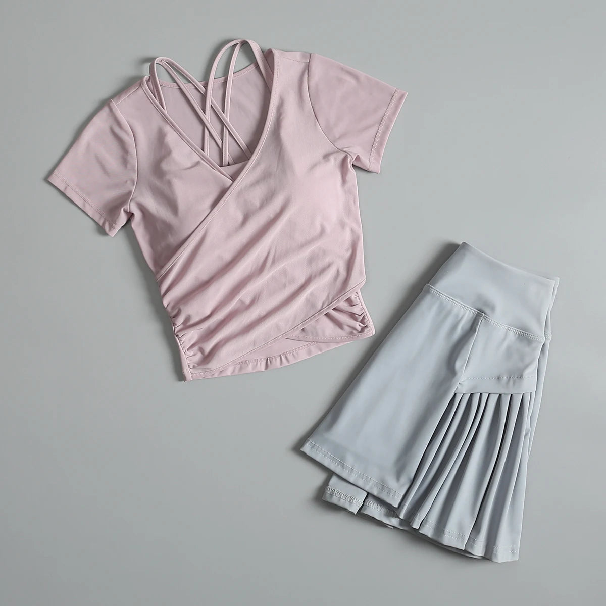 Tennis sports suit for women in summer slim slim yoga quick-drying breathable clothes outdoor badminton fitness exercise clothes
