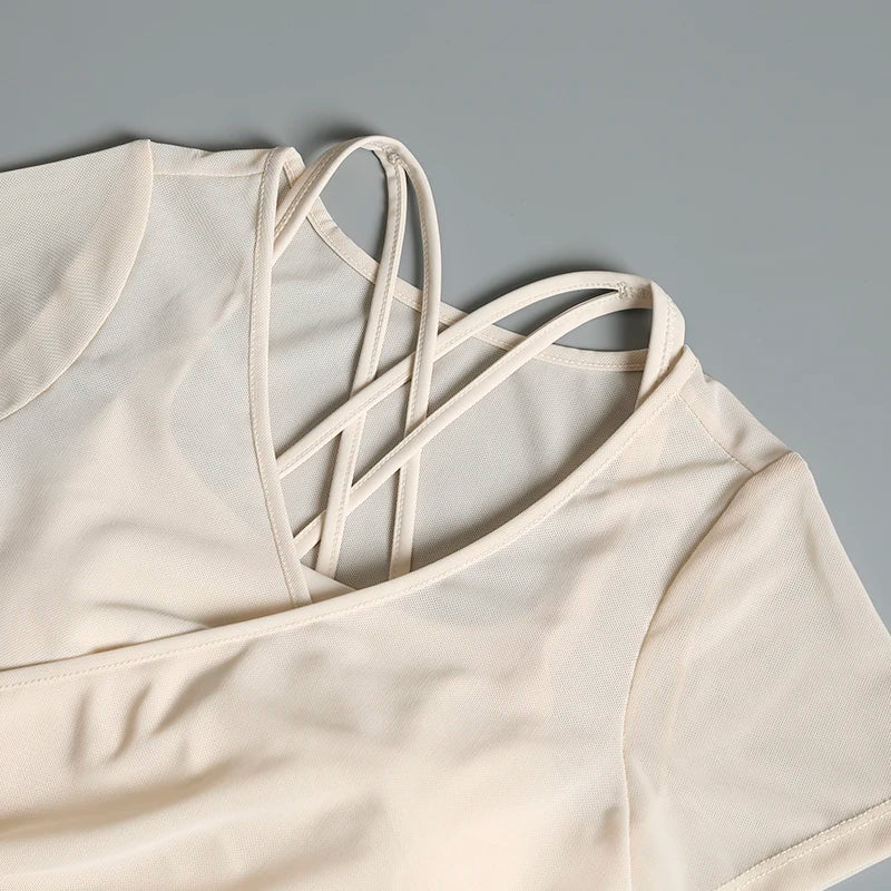 Tennis sports suit for women in summer slim slim yoga quick-drying breathable clothes outdoor badminton fitness exercise clothes