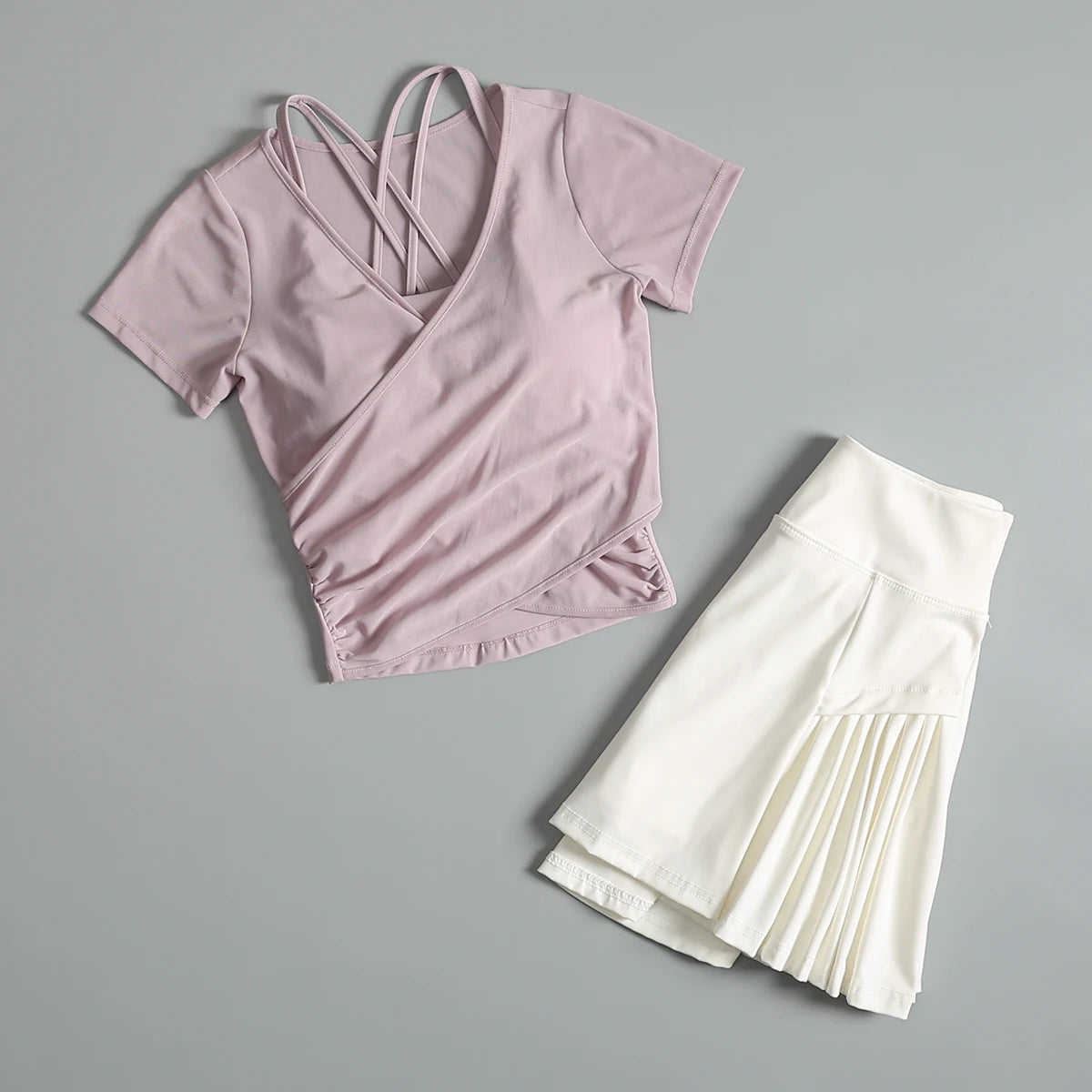 Tennis sports suit for women in summer slim slim yoga quick-drying breathable clothes outdoor badminton fitness exercise clothes